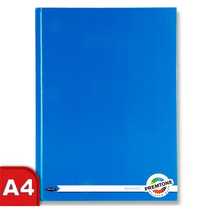 A4 160 Pages Printer Blue Hardcover Notebook by Premto