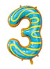 Giant Foil Young Editions Design 3 Number Balloon