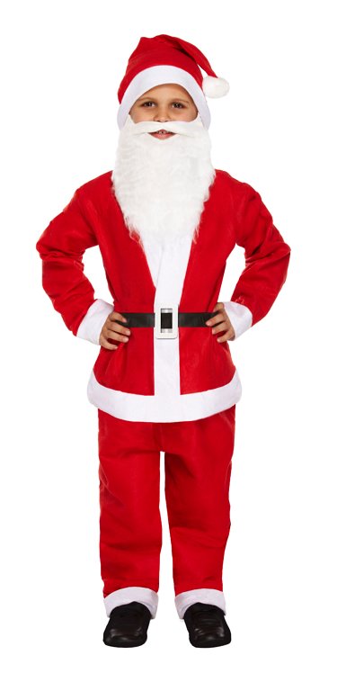 Child Santa Claus Fancy Dress Costume 10-12 Years Old