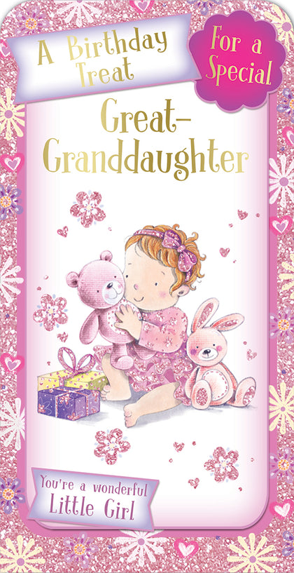 A Birthday Treat For a Special Great Granddaughter Luxury Gift Money Wallet Card