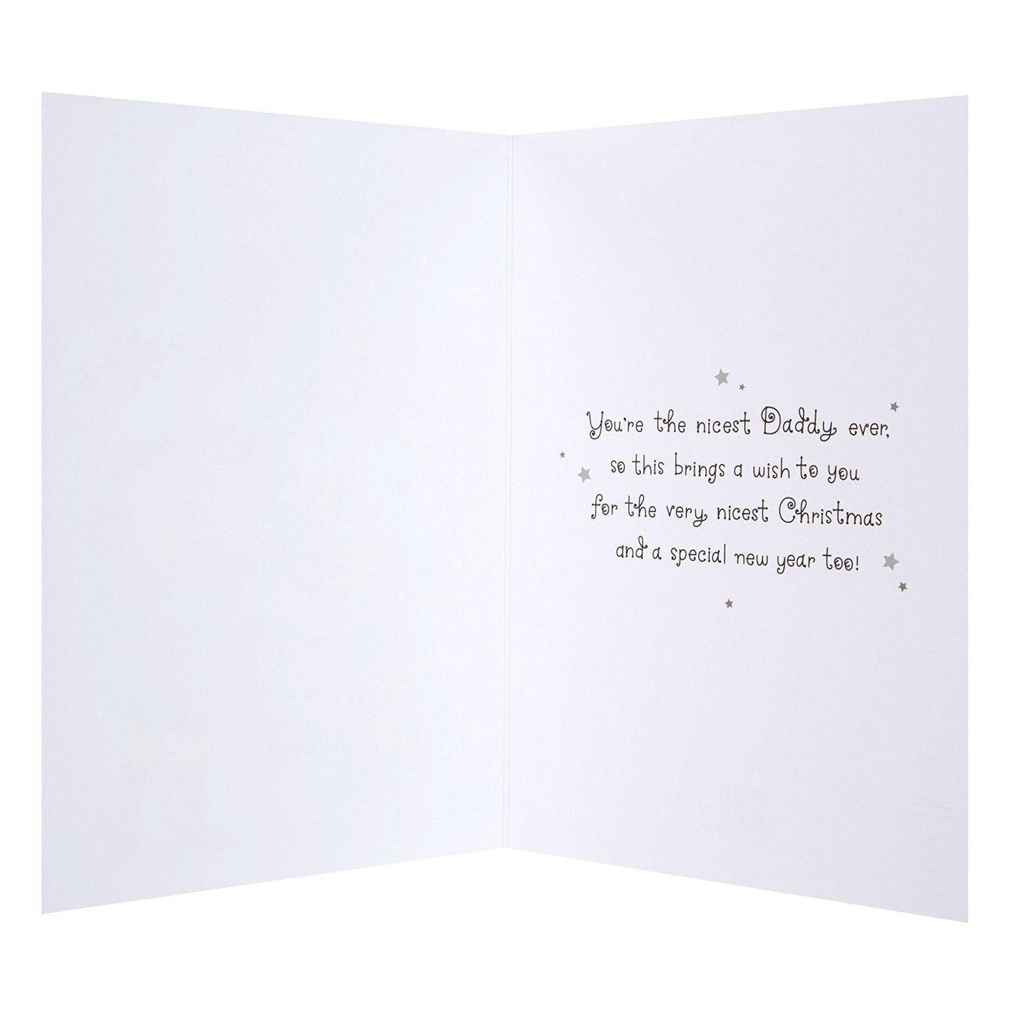 Daddy Christmas Card 'From Your Little Man'