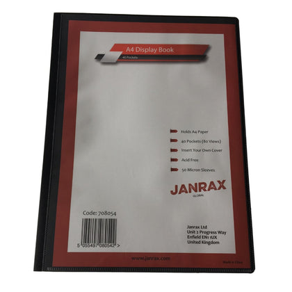 A4 Presentation Display Book 40 Pockets (80 Views) by Janrax