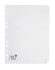 5 Star Multipunched Manilla Board 5-Part A4 White Office Subject Dividers
