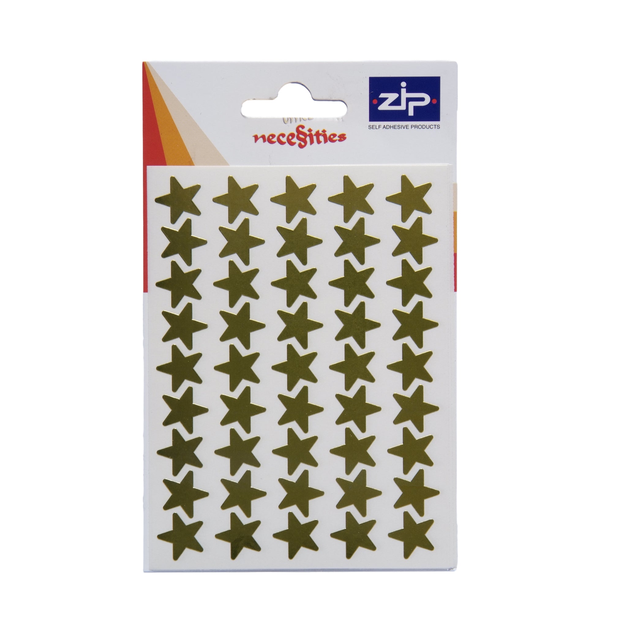 Pack of 135 Stars Gold Labels