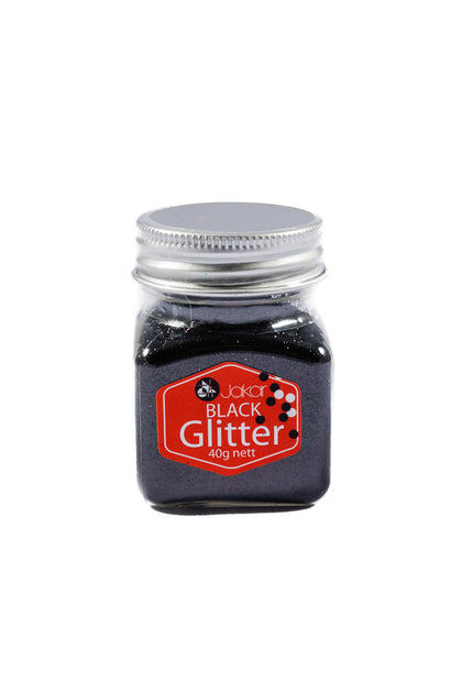 40g Non Toxic Black Glitter Pot