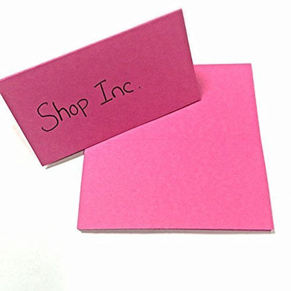 Pack Of 10 Quality Dark Pink Colour Place Cards