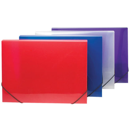 A4 Box File Clearview Colours 30mm