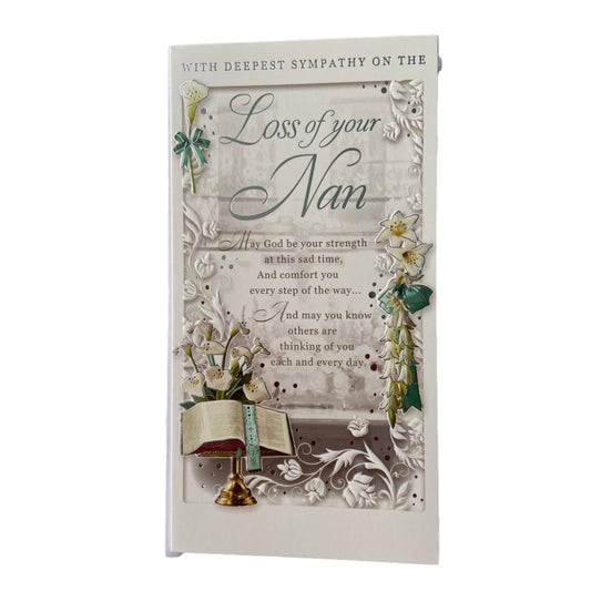 Loss of Nan Deepest Sympathy Opacity Card