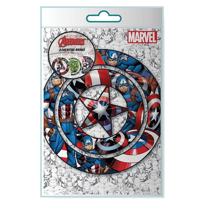 Pack of 3 Avengers Icon Exercise Books