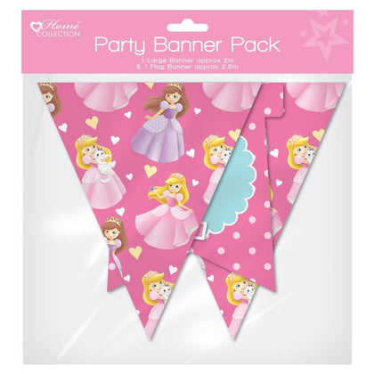 Princess Design Flag Banner Pack - Princess Party