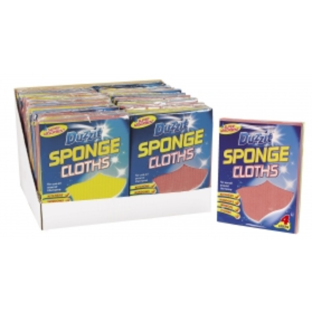 Pack of 4 Sponge Cloths– Choice Wholesale