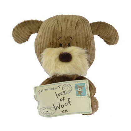 Lots of Woof I've Arrived with Lots of Woof Letter Plush Soft Toy