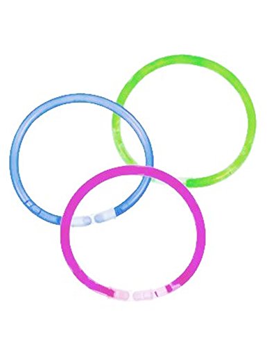 Pack of 12 Glow Bracelet in Tube 4 Assorted Colours