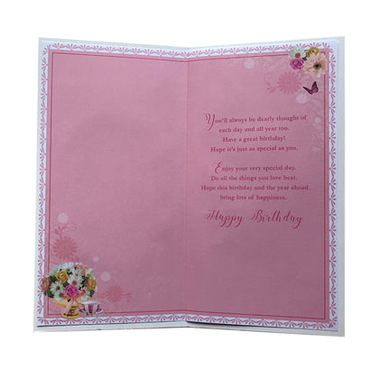 Birthday Wishes Nan Soft Whispers Card