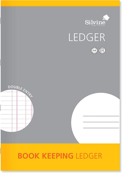 32 Pages A4 Printed Double Entry Book Keeping Ledger