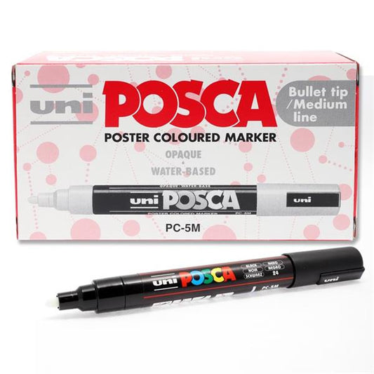 Black Uni Posca Pc-5M Medium Bullet Tip Permanent Marker