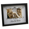 Wedding Bride & Groom Glass Printed Picture Photo Frame "Kiss The Bride" 6"x 4"