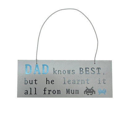 Me to You Dad Knows Best Hanging Plaque