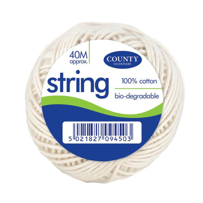 Medium Cotton String 40m Ball