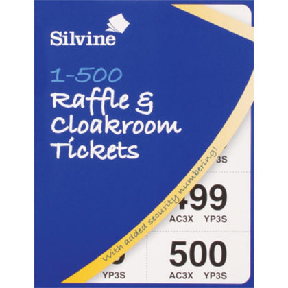 1-500 Raffle & Cloakroom Tickets