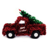 Large Standing Truck And Tree Christmas Tinsel Decoration