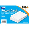 8"X5" Record Cards Ruled 100 Sheets