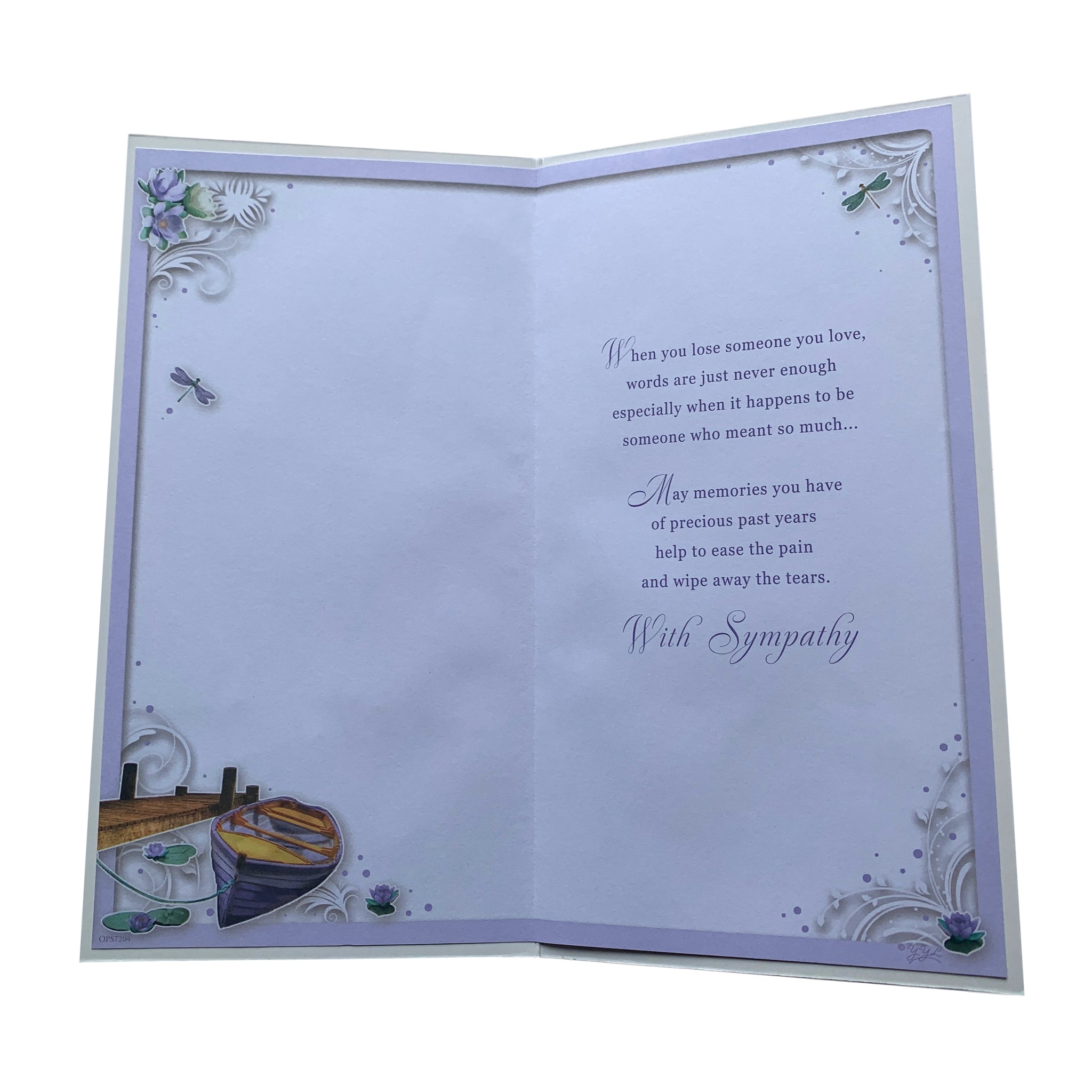 From Both of Us Dockside Design Sympathy Opacity Card