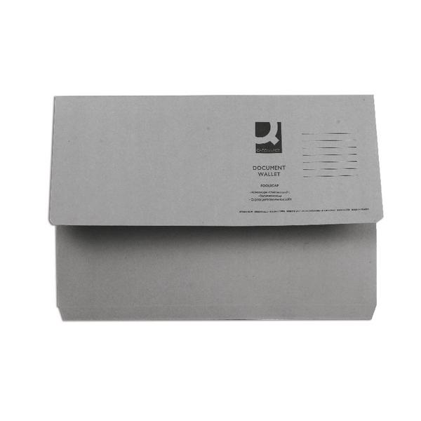 Pack of 50 Foolscap Grey Document Wallets– Choice Wholesale