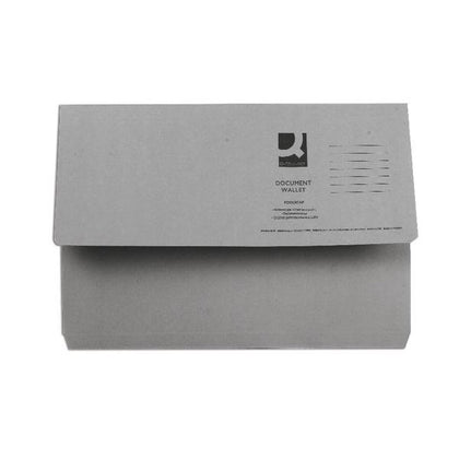 Pack of 50 Foolscap Grey Document Wallets