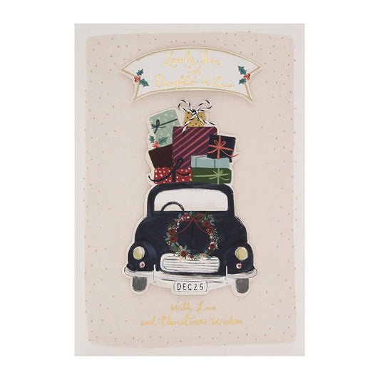 Son and Daughter in Law Christmas Card 'with Love"