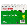 Pack of 50 6"x4" White Spiral Revision Cards by Student Solutions