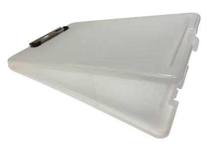 A4 Clear Clipboard Box File - Storage Filing Case