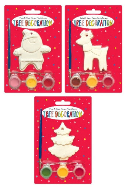 Paint Your Own Christmas Tree Decoration Set
