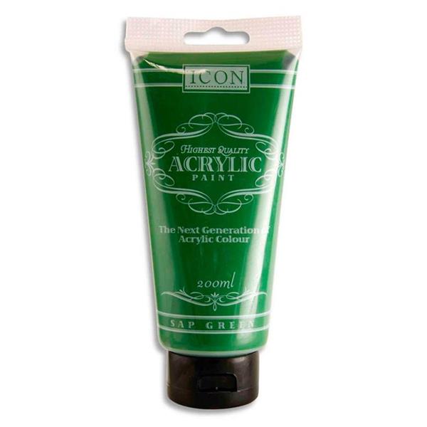 Icon Acrylic Paint 200ml Spruce Green