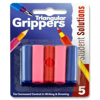 Pack of 5 Assorted Triangular Grippers by Student Solutions