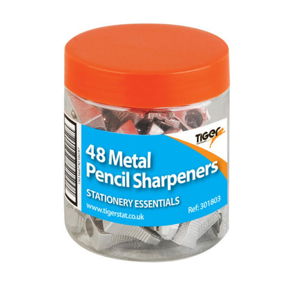 48 x Metal One Hole Pencil Sharpeners