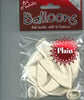 6x11" Plain Metallic Balloons For Both Air & Helium