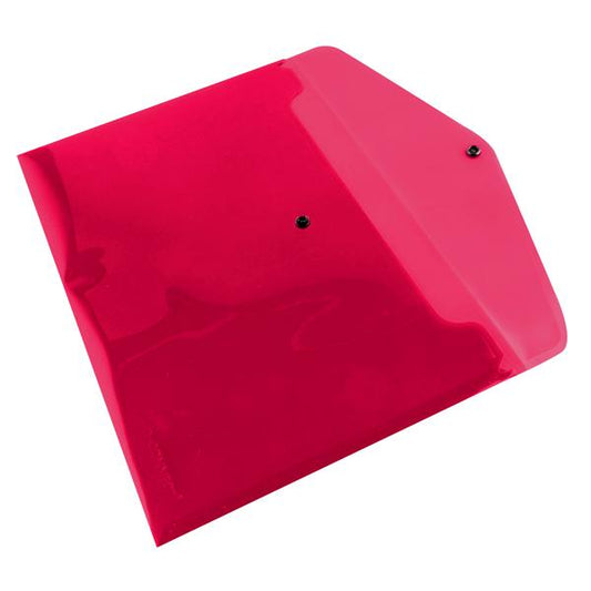 Pack of 12 A4 Red Q-Connect Polypropylene Document Folder