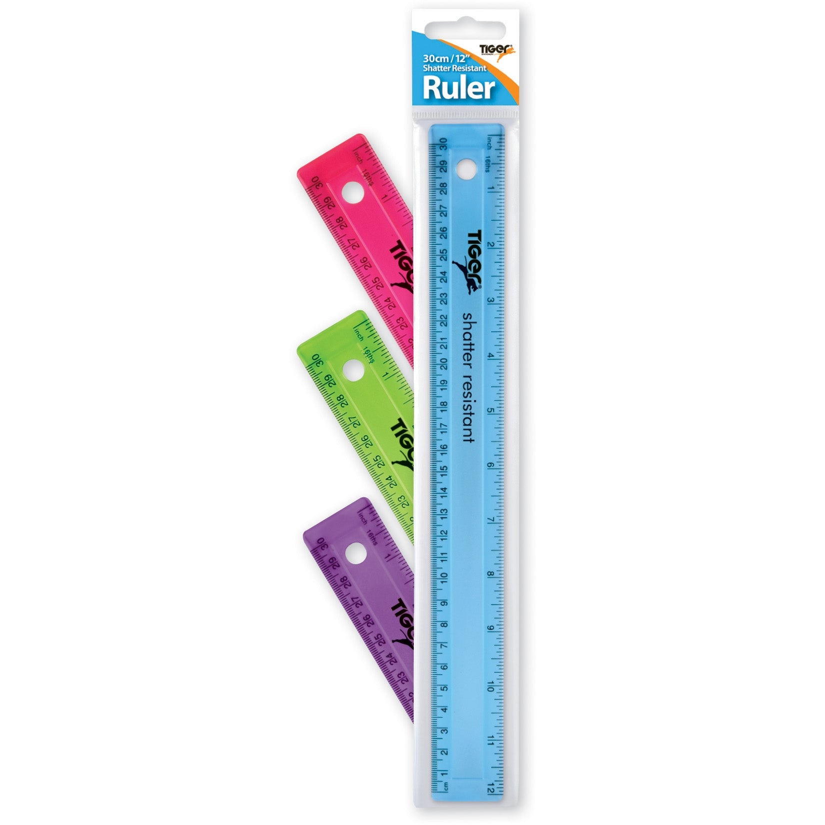 30cm Shatter Resistant Ruler Assorted Colours– Choice Wholesale
