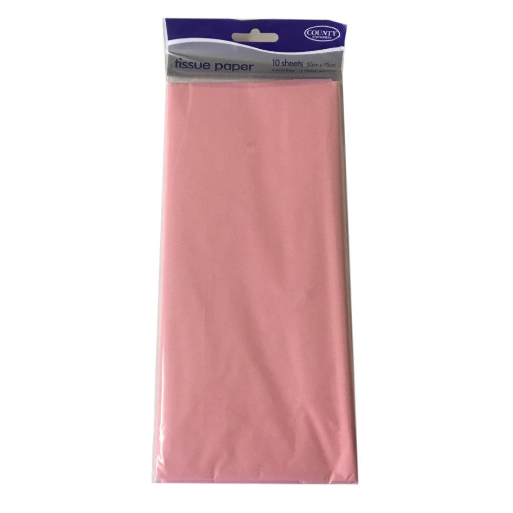 Acid Free Pink Tissue Paper 10 Sheets