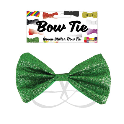 Green Glitter Bow Tie 12 X 7cm