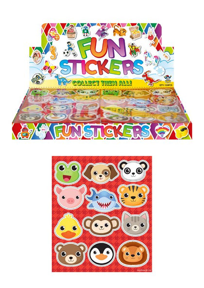 120 x Animal Design Stickers Sheets