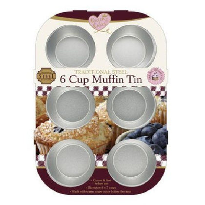 6 Cup Muffin Steel Tray