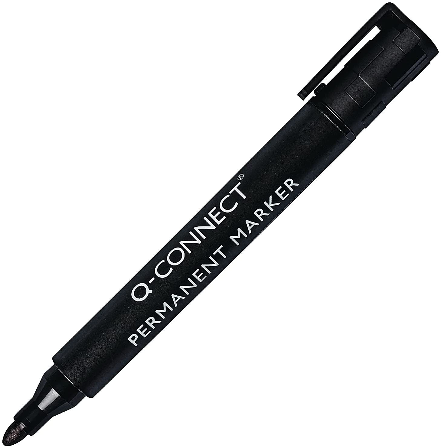Pack of 10 Bullet Tip Black Permanent Marker Pens