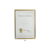 A4 Document Award Certificate Photo Frame 8.25" x 11.75" 21 x 29.7cm Gold