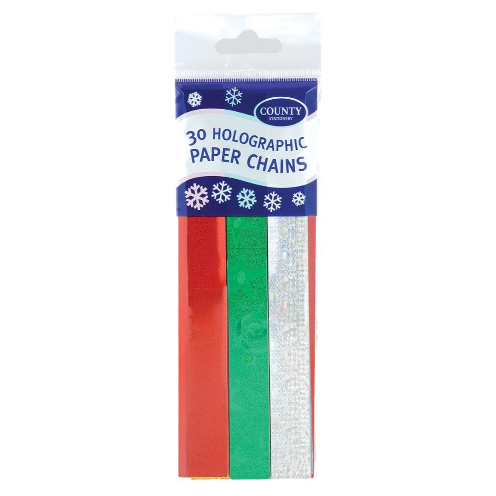 30 Holographic Paper Chains– Choice Wholesale