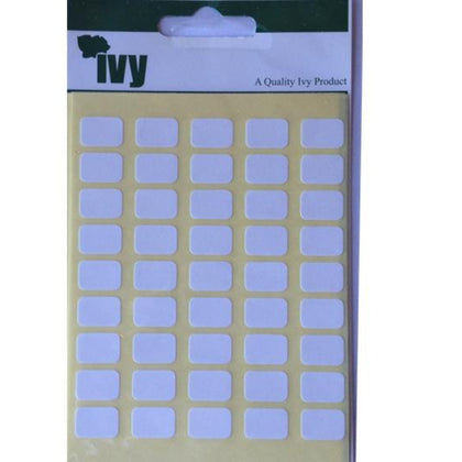 Pack of 343 White 9x13mm Rectangular Labels