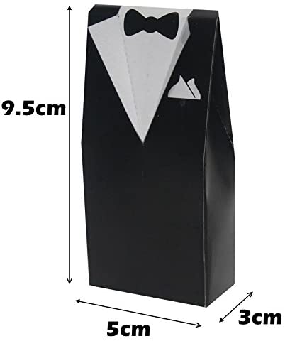 Wedding Box Tuxedo Party Bag Favours Table Decoration