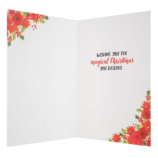 Wife "Magical" Contemporary Christmas Card