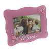 Juliana Pink Glass Frame with Flower Crystals Mum